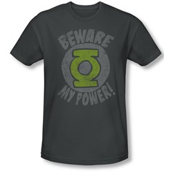 Green Lantern - Mens Beware Slim Fit T-Shirt