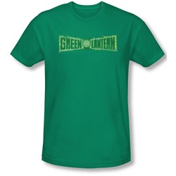 Green Lantern - Mens Flame Logo Slim Fit T-Shirt
