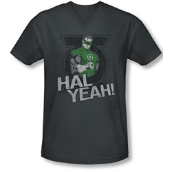Green Lantern - Mens Hal Yeah V-Neck T-Shirt