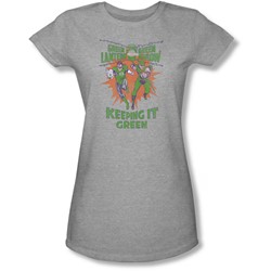 Green Lantern - Juniors Keeping It Green Sheer T-Shirt