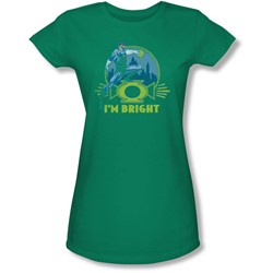 Green Lantern - Juniors I'M Bright Sheer T-Shirt