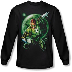 Green Lantern - Mens Galaxy Glow Longsleeve T-Shirt