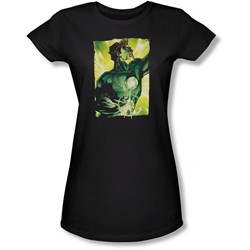 Green Lantern - Juniors Up Up Sheer T-Shirt