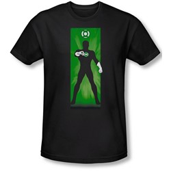 Dc - Mens Green Lantern Block Slim Fit T-Shirt