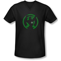 Dc - Mens Gl Symbol Knockout V-Neck T-Shirt