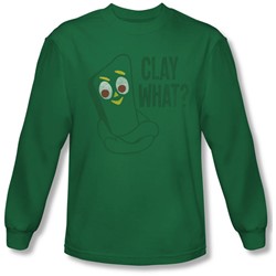 Gumby - Mens Clay What Longsleeve T-Shirt