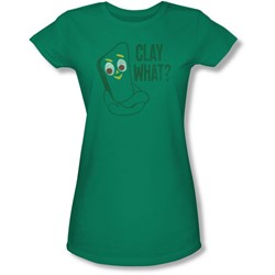 Gumby - Juniors Clay What Sheer T-Shirt