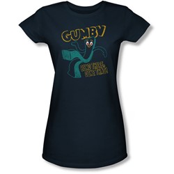 Gumby - Juniors Bend There Sheer T-Shirt