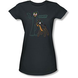 Gumby - Juniors Outlines Sheer T-Shirt