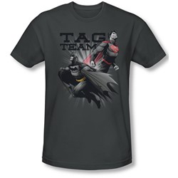 Justice League, The - Mens Tag Team Slim Fit T-Shirt