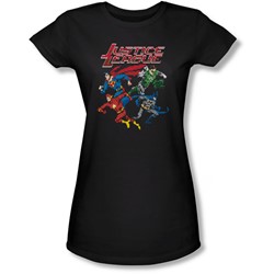 Justice League, The - Juniors Pixel League Sheer T-Shirt