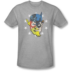 Justice League, The - Mens Face Off Slim Fit T-Shirt