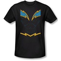 Justice League, The - Mens Black Lightning Slim Fit T-Shirt