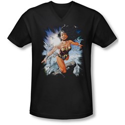 Justice League, The - Mens Of Themyscira V-Neck T-Shirt