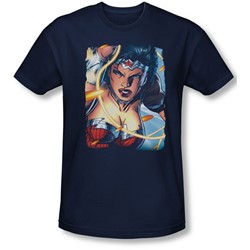 Justice League, The - Mens Scowl Slim Fit T-Shirt