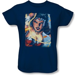 Justice League, The - Womens Scowl T-Shirt