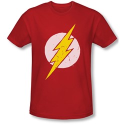 Justice League, The - Mens Rough Flash Slim Fit T-Shirt