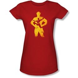 Justice League, The - Juniors Flash Knockout Sheer T-Shirt