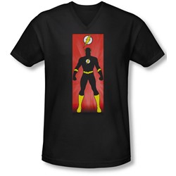 Justice League, The - Mens Flash Block V-Neck T-Shirt