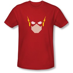Justice League, The - Mens Flash Head Slim Fit T-Shirt
