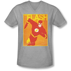 Justice League, The - Mens Simple Flash Poster V-Neck T-Shirt