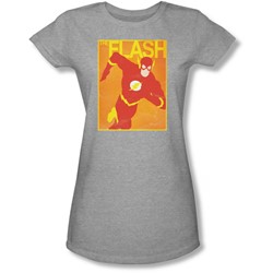 Justice League, The - Juniors Simple Flash Poster Sheer T-Shirt