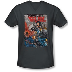 Justice League, The - Mens Crime Syndicate V-Neck T-Shirt