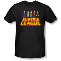 Justice League, The - Mens Standing Above Slim Fit T-Shirt
