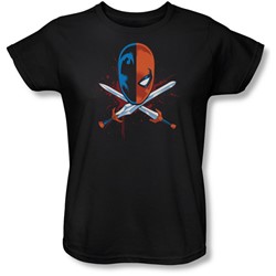 Justice League, The - Womens Crossed Swords T-Shirt
