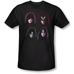 Kiss - Mens Solo Heads Slim Fit T-Shirt