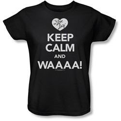 I Love Lucy - Womens Keep Calm Waaa T-Shirt