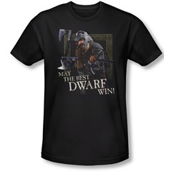 Lord Of The Rings - The Best Dwarf Adult  Short Sleeve T-Shirt In Black