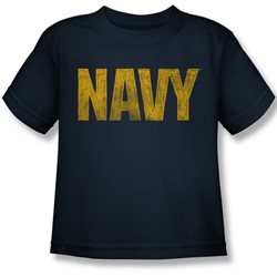 Navy - Little Boys Logo T-Shirt