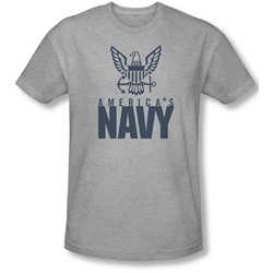 Navy - Mens Eagle Logo Slim Fit T-Shirt
