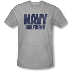 Navy - Mens Girlfriend Slim Fit T-Shirt