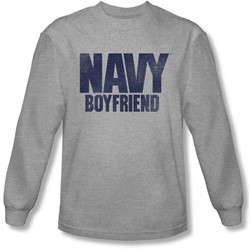 Navy - Mens Boyfriend Longsleeve T-Shirt