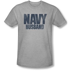 Navy - Mens Husband Slim Fit T-Shirt