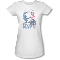 Navy - Juniors Join Now Sheer T-Shirt