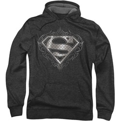 Superman - Mens Tribal Steel Logo Hoodie