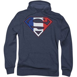 Superman - Mens French Shield Hoodie