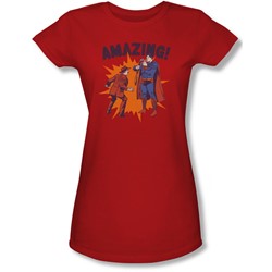 Superman - Juniors Amazing  Sheer T-Shirt