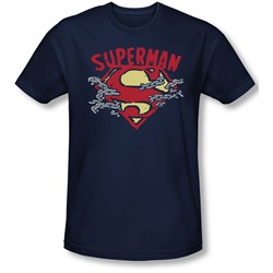 Superman - Mens Chain Breaking Slim Fit T-Shirt