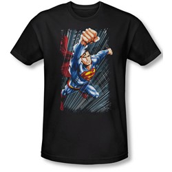 Superman - Mens Faster Than Slim Fit T-Shirt