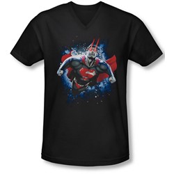 Superman - Mens Stardust V-Neck T-Shirt