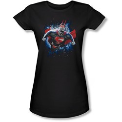 Superman - Juniors Stardust Sheer T-Shirt