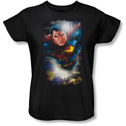 Superman - Womens In The Sky T-Shirt