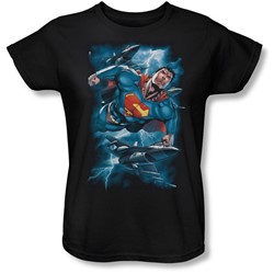 Superman - Womens Stormy Flight T-Shirt