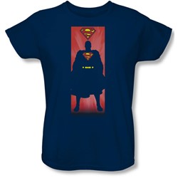 Superman - Womens Block T-Shirt