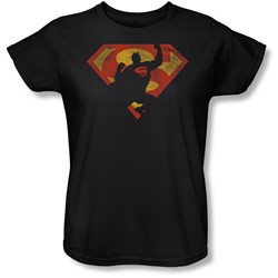 Superman - Womens S Shield Knockout T-Shirt