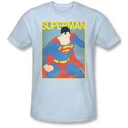 Superman - Mens Simple Sm Poster Slim Fit T-Shirt